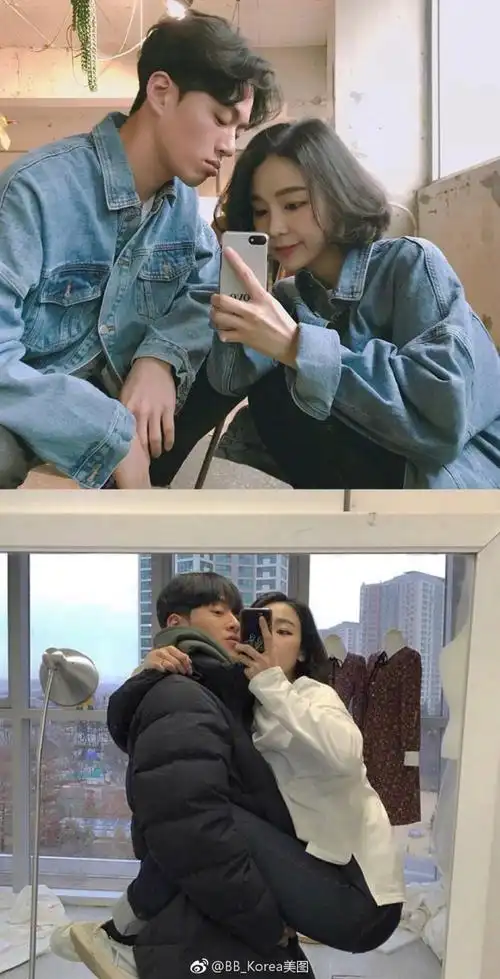 甜蜜小情侣的拍照pose参考