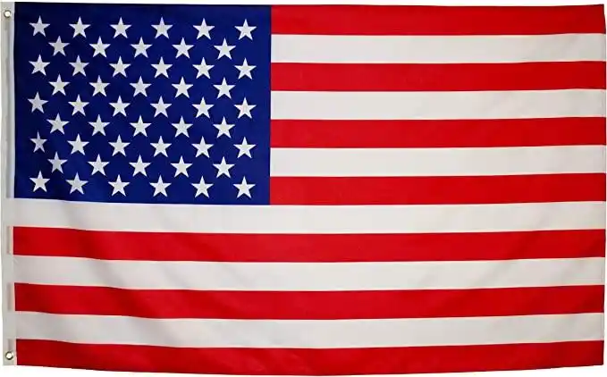 eugenys美国国旗9144x1524厘米包括免费美国国旗魔术贴贴颜色鲜艳耐用