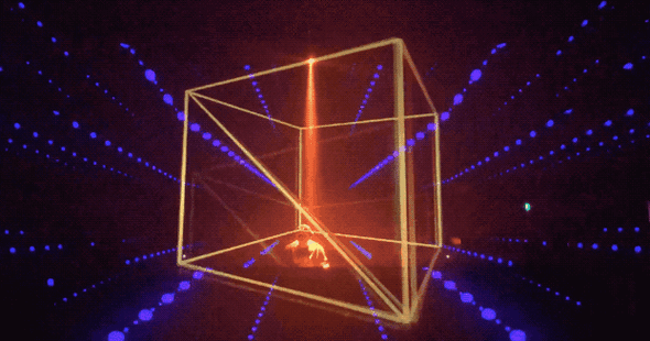 3000㎡电音帝国全息投影与灯光设计出色