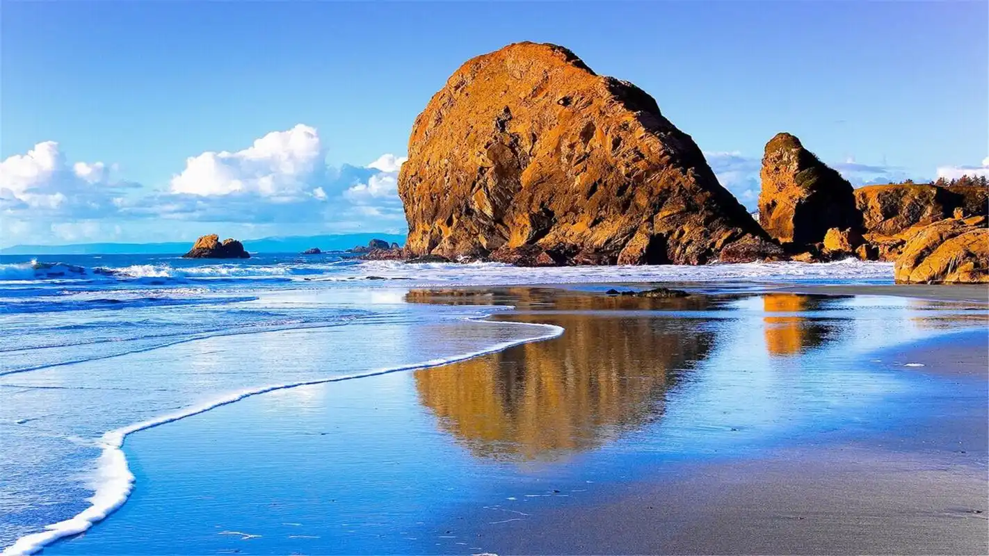 蓝蓝的大海唯美养眼风景桌面壁纸高清大图预览1920x1080_风景壁纸下载