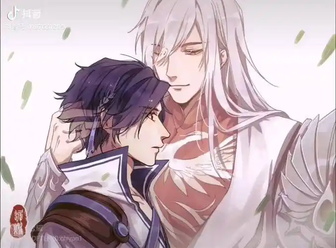 李白给小曜曜扎小辫子了图源lofter迟耀白曜