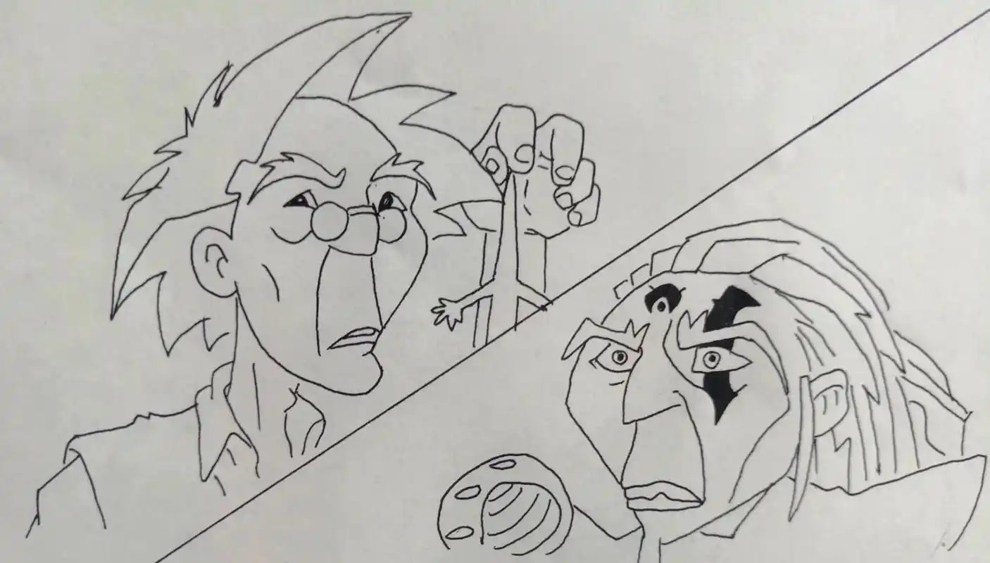 《成龙历险记》简笔画 #手绘动漫人物 - 抖音