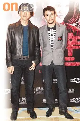 金城武与张震两大型男喜相逢,卖力宣传新片