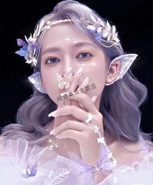 精灵亮片假耳朵写真道具卖萌装扮舞会自拍派对森系造型精灵耳朵2号