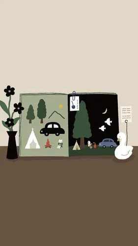 小清新森系治愈插画手机壁纸 第一辑