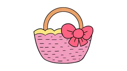 篮子简笔画