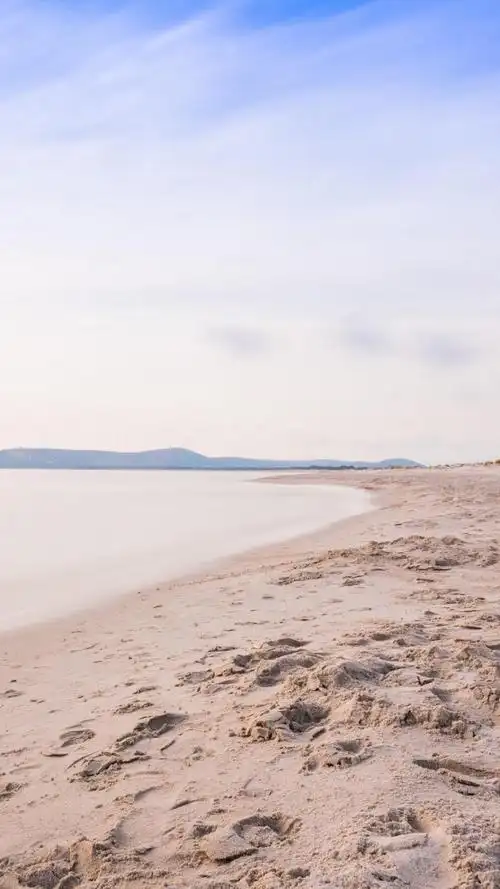 海边沙滩风景,高清图片,手机锁屏桌面-壁纸族