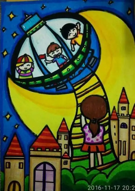 笔画简单彩色小学生放飞梦想梦简笔画简笔画女孩奔放飞梦想简笔画画