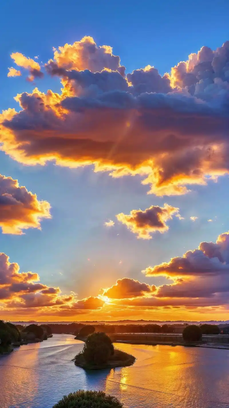 每一张都是精选的高清大图,无论是湛蓝的天空还是梦幻的云朵,都足以让