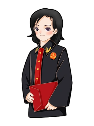 法律人物元素套图手绘女法官3d立体粘土风卡通律师职业人物素材模型图