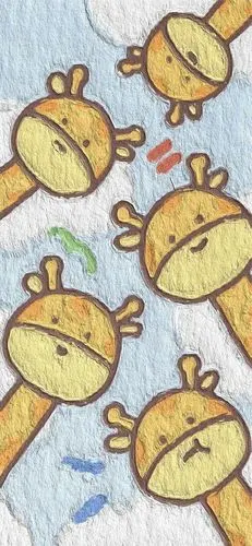 壁纸|可爱卡通油画