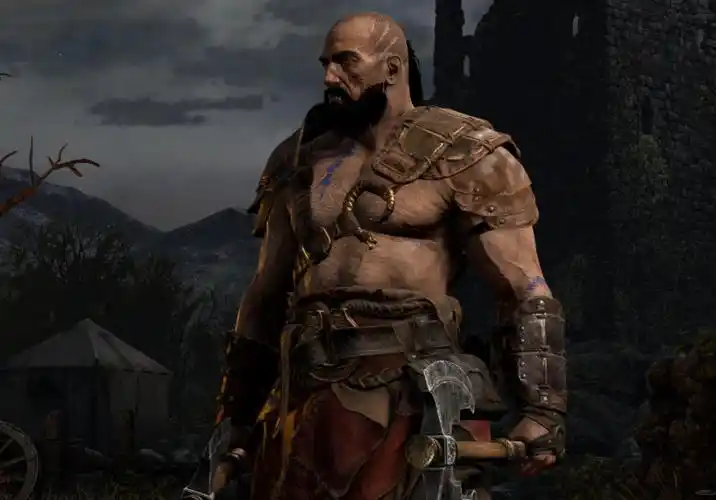 暗黑破坏神2重制版大胡子野蛮人形象mod