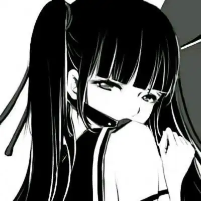 头像女抑郁动漫图片黑白风二次元少女头像大全_动漫风可爱少女头像