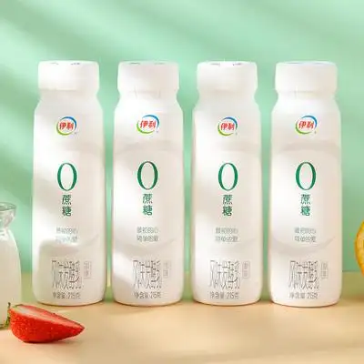 伊利无蔗糖酸奶215g风味发酵乳非脱脂代餐原味酸牛奶整箱低温乳制品