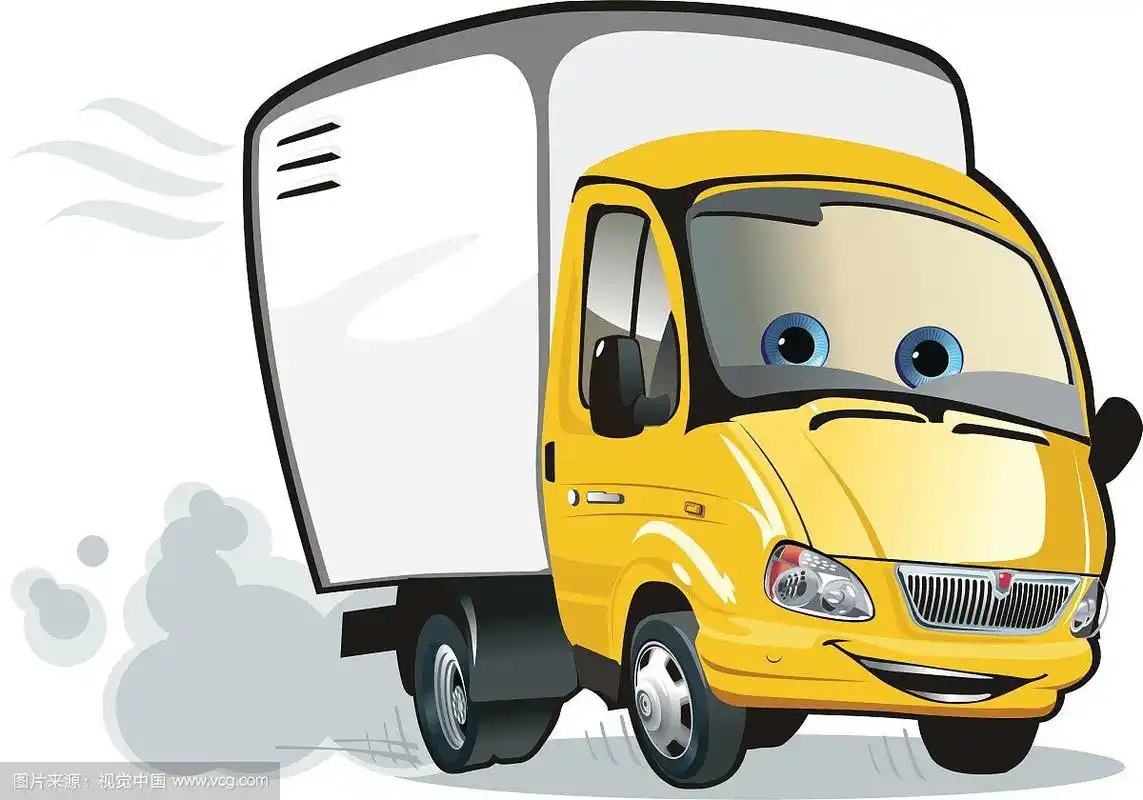 卡通运货卡车