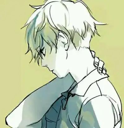 漫画男头 侧面 半身