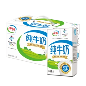 plus会员概率券yili伊利纯牛奶整箱1l6盒全脂牛2件