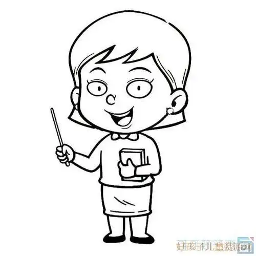 老师卡通人物简笔画