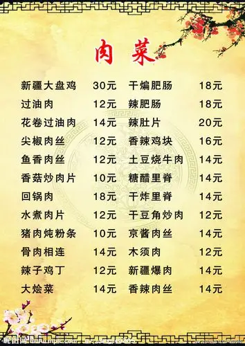 做肉菜菜谱大全