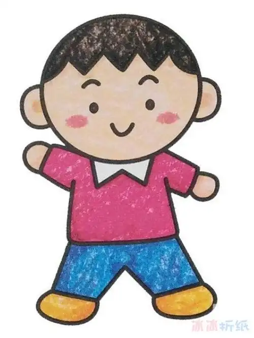 怎么画帅气的小男孩简单又好看 帅气的小男孩简笔画图片