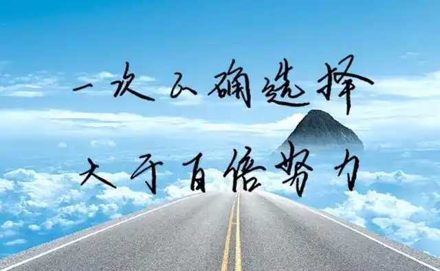 选择大于努力的名言一次正确选择大于百倍努力手写君