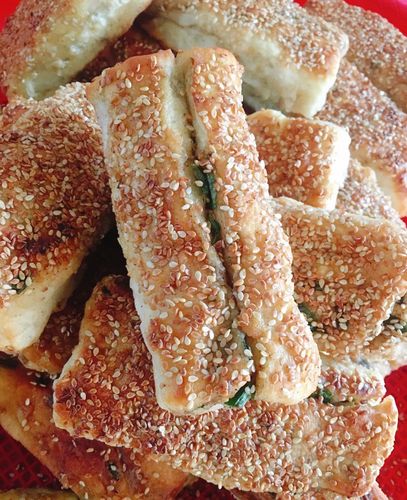 锅盔湖北_湖北天门土特产手工烘焙芽子锅盔传统芝麻猪油锅盔(1份10个)