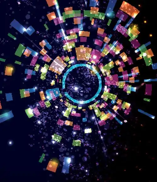 炫彩抖音动感曲线矢量图矢量素材下载(图片id:1030529)_-底纹背景