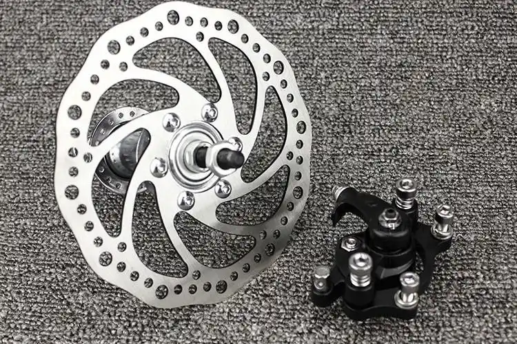 通用山地车电动自行车碟刹器刹车片夹器刹改装线刹套装配件来令片