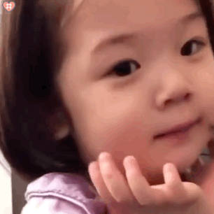 萌娃金雪表情包动图