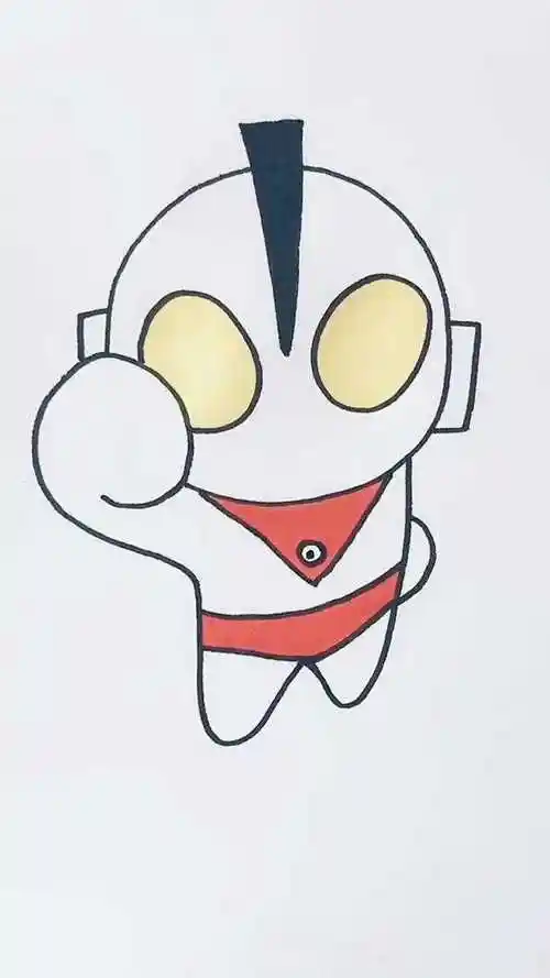 画奥特曼 #简笔画 #卡通人物