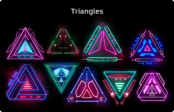 赛博朋克数码电子高科技科幻计算机显示器hud元素-ae模板 | 光影7号