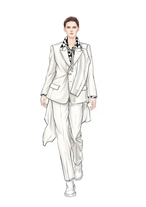 画画的日常  #笔记灵感  #服装效果图  #服装设计效果图  #服装设破