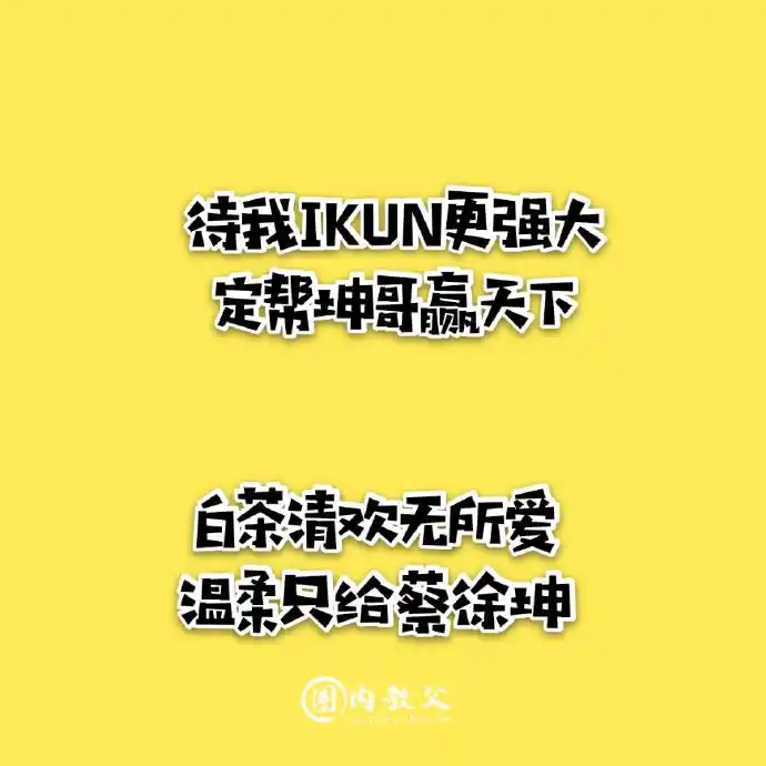 ikun霸气应援口号赏析