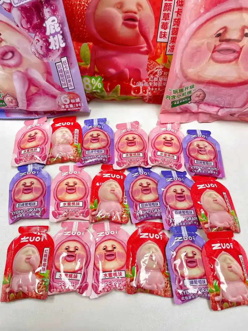 吃个果冻还能开不同屁桃小萌粒,这也太可爱了 - 抖音