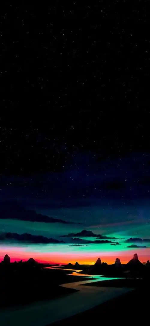 手机壁纸暗黑星空