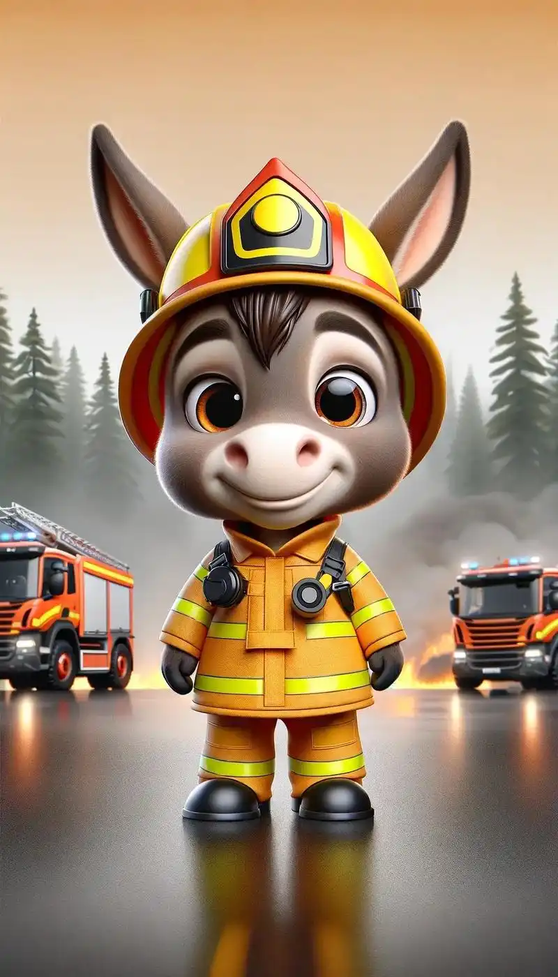 粉丝留言要的卡通驴消防员和潜水消防员卡通驴子,现 - 抖音