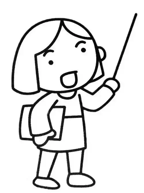 女老师简笔画图片兴趣爱好学画画简笔画《关于老师的简笔画图片大全》