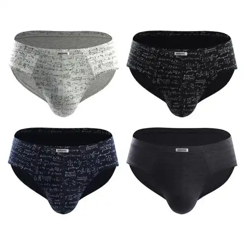 健将jianjiang男士三角内裤全棉大码宽松性感潮流时尚短裤衩头4条装