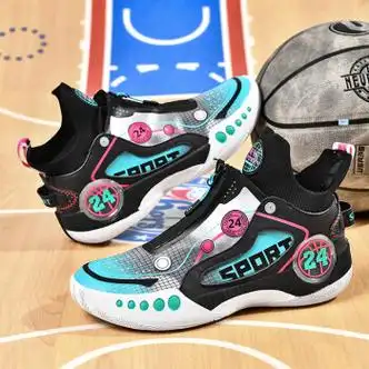 江博士科比篮球鞋黑曼巴24号防滑耐磨高帮实战男女学生儿童运动鞋