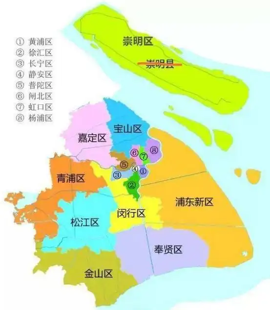 上海市现辖16个区,其中 面积最大的是浦东新区,面积1210平方公里,最小