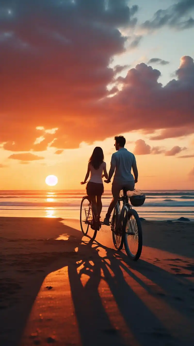 💑海边浪漫情侣壁纸精选🌊 想要在手机的屏幕上感受海风的吹拂和