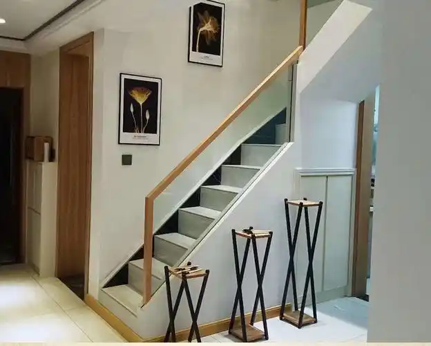 玻璃楼梯护栏 玻璃扶手护栏玻璃隔离防护栏 楼梯玻璃立柱扶手护栏