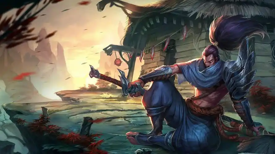 lol疾风剑豪亚索桌面壁纸_帅气的英雄人物