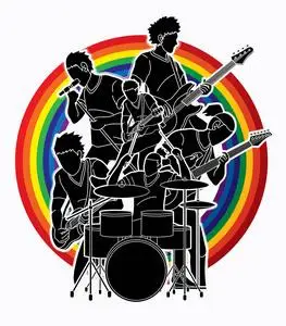 乐队图形图片-乐队图形素材-乐队图形插画-摄图新视界