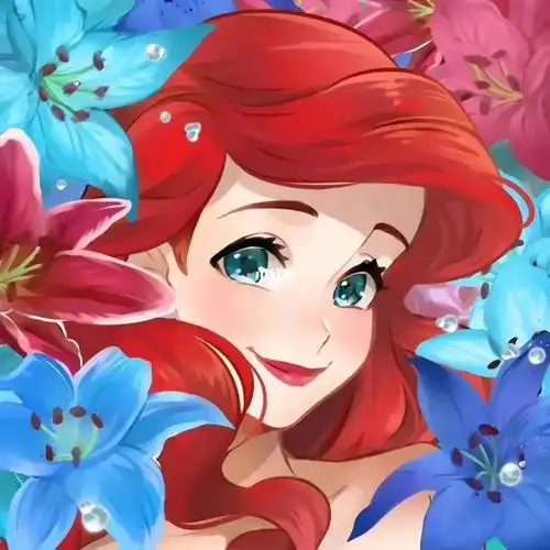 迪士尼动画片里的美人鱼爱丽儿真的好好看啊