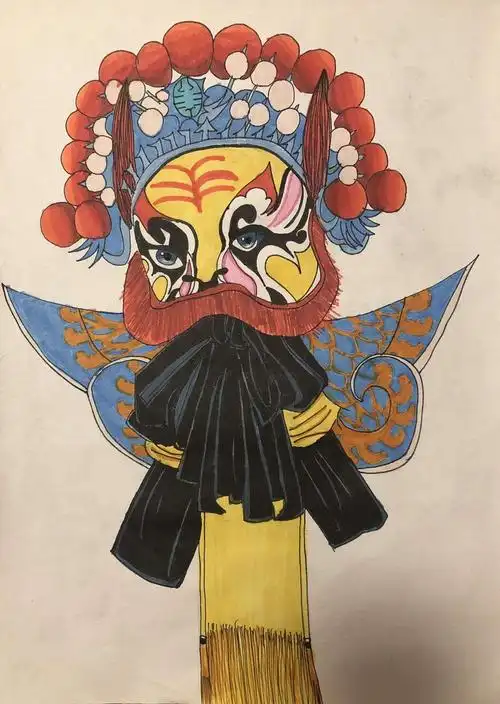 其它 七年级脸谱作业 写美篇京剧脸谱因为角色与性格特征的不同,便有