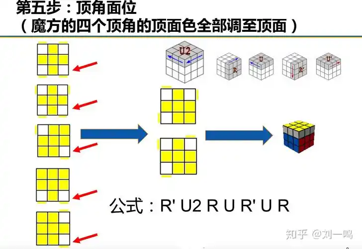 三阶魔方顶层公式