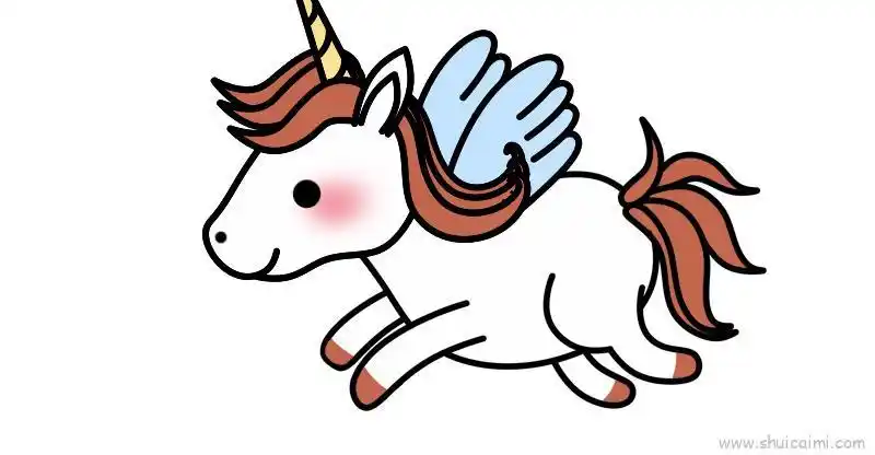 飞马儿童画怎么画 飞马简笔画好看