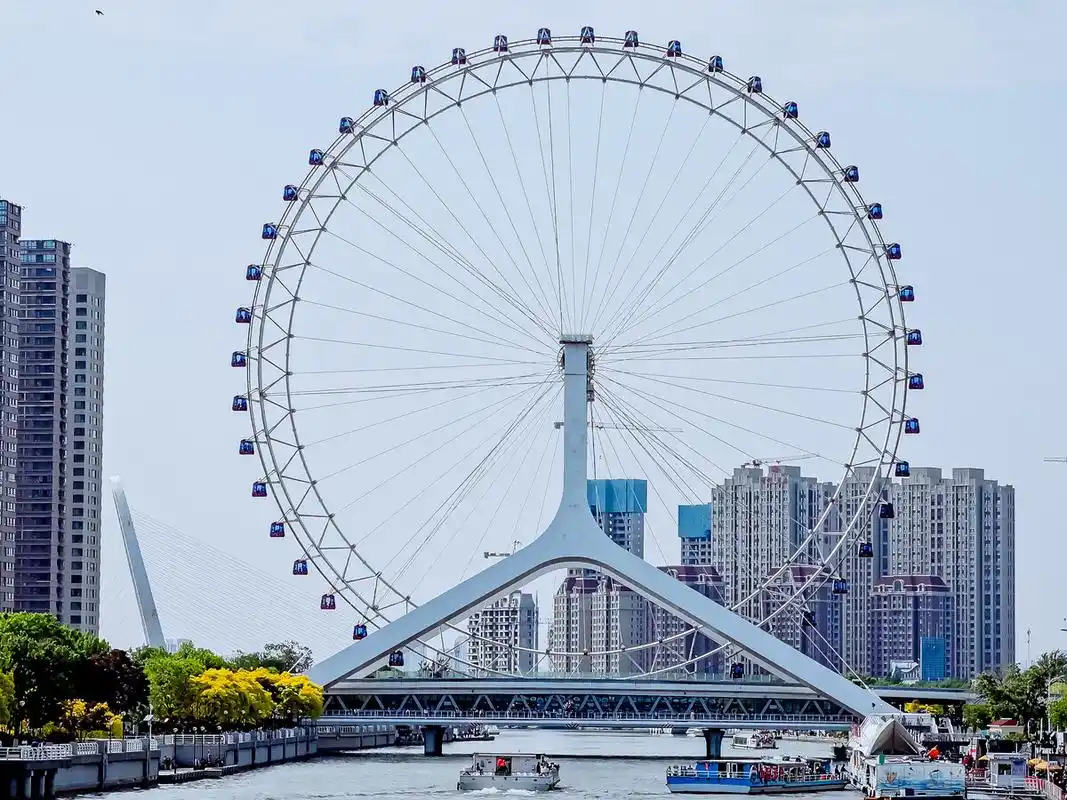 天津之眼摩天轮,怎么游玩才能值得,看天津城市的风景和游玩双收