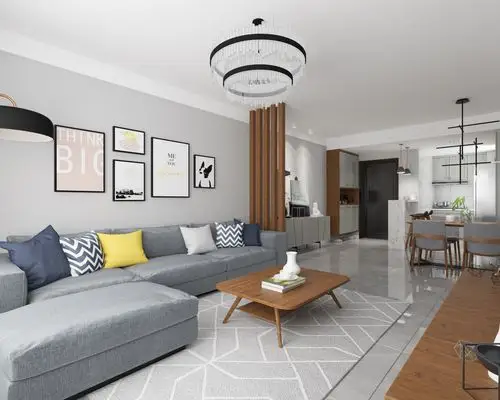 二居 现代轻奢 客厅图片来自晋级装饰官方在北欧风格设计:演绎"家的